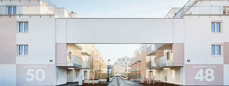 1220 Wien, Kagraner Platz 26, Am langen Felde 46, 48 und 50